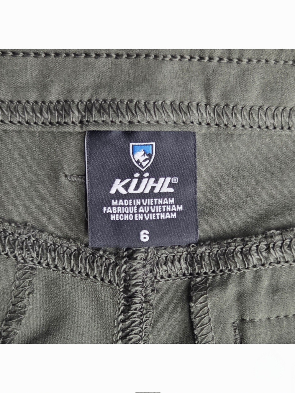 Kuhl Freeflex Cargo Shorts Womens 6 Green Hiking Outdoor 10" Inseam Gorpcore UPF - Picture 5 of 10